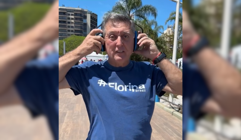 Topázio anunciou que haverá a distribuição de protetores auriculares para públicos sensíveis aos estampidos - Foto: Instagram/Reprodução/ND