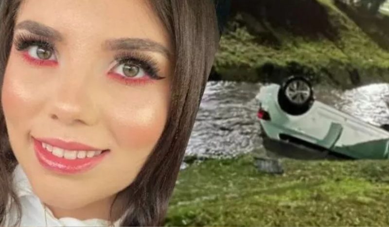 Carro de Gabriela caiu em rio em Lages em 2023