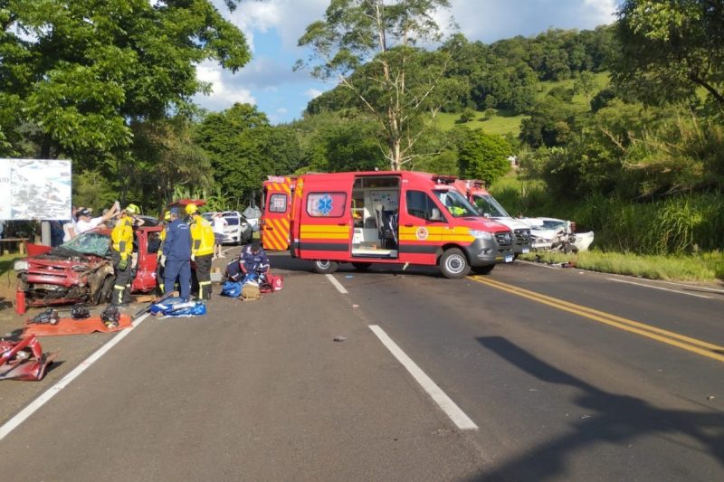 Acidente deixou feridos em Guatambu 