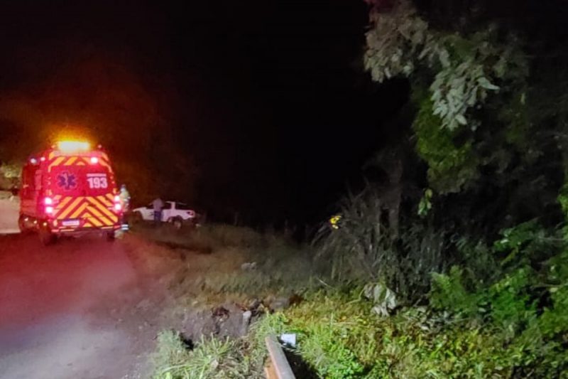 Corpo de Bombeiros foi acionado para atender o acidente na SC-150.