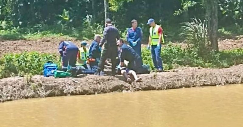 Adolescente foi retirado da água por colegas após se afogar em açude