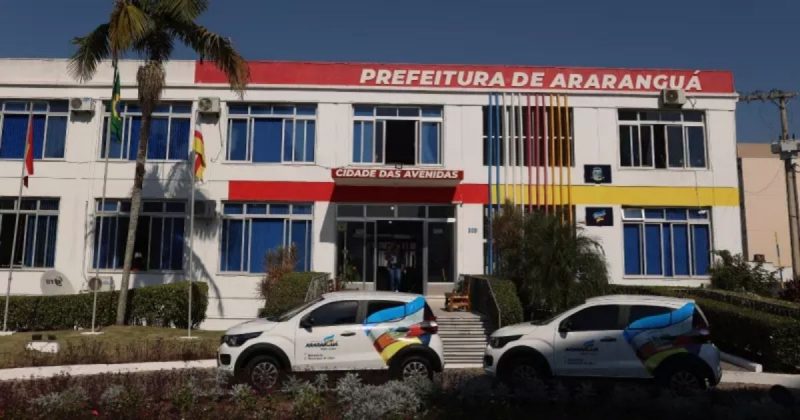 Fachada da Prefeitura de Araranguá, caso onde aconteceu a agressão