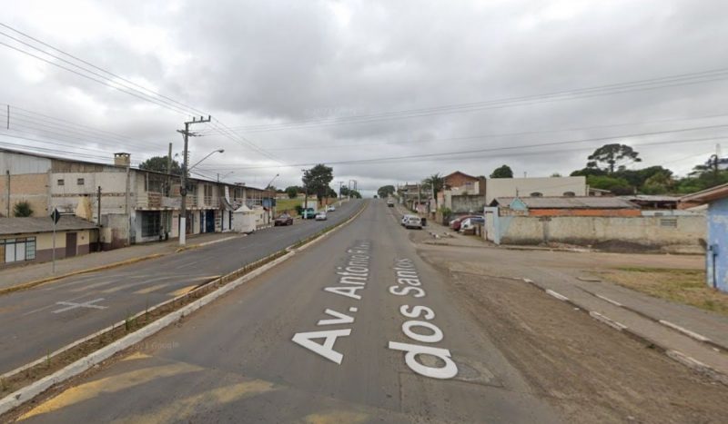 Acidente com homem bêbado aconteceu Avenida Coronel Antônio Ribeiro dos Santos, foto mostra rua