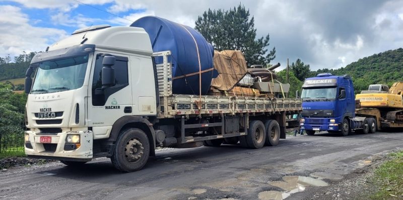  Barragem de Ituporanga recebe máquinas para reforma