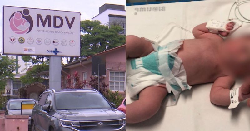 Bebê positiva para HIV após sofrer corte durante parto em maternidade de Joinville