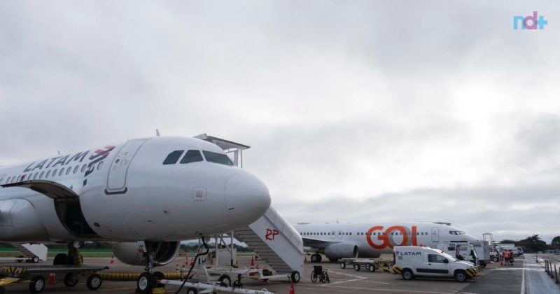 imagem do aeroporto de Navegantes que vai operar 24h durante temporada de verão