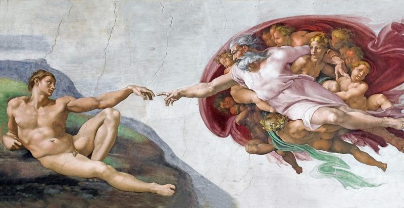 Criação de Adão, de Michelangelo Buonarroti