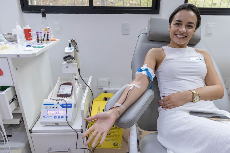 Doadora de sangue Hemosc