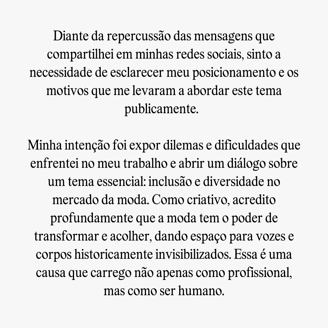 Estilista Eduardo Amarante e seu sócio Ceo do Grupo La Moda de Criciúma Hugo Olivo protagonizam uma discussão em público pelas redes sociais - Divulgação/ND