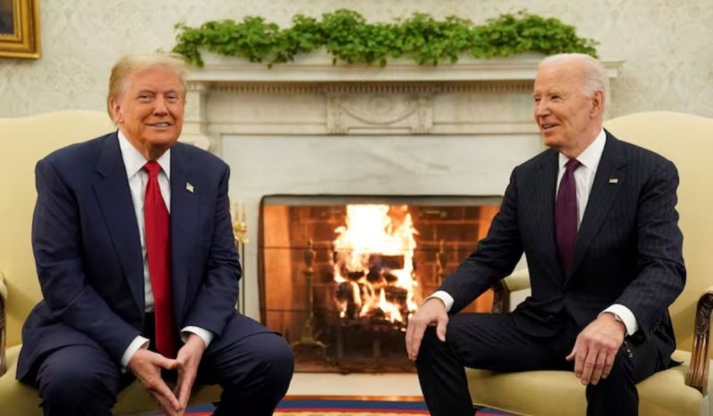 Primeiro encontro entre Trump e Biden ocorreu no Salão Oval da Casa Branca