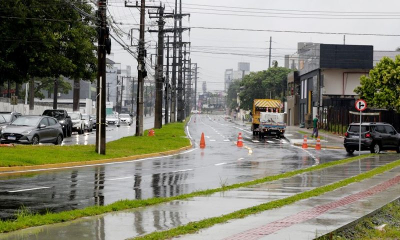 Avenida Santos Dumont, onde mudanças serão realizadas no trânsito de Joinville