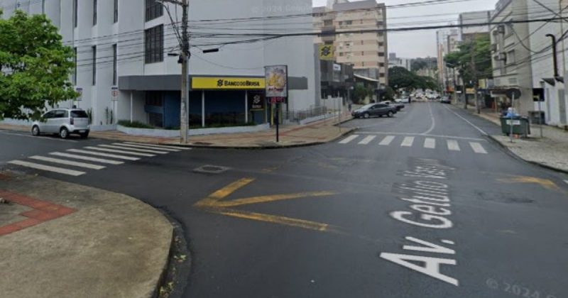 Fachada da agência bancária no Centro de Criciúma, alvo da tentativa de estelionato