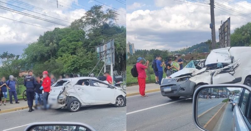 Grave acidente em Jaraguá do Sul