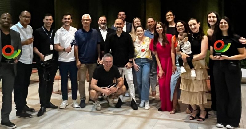 Equipe da NDTV Record Criciúma e do ND Mais no 3° Prêmio Unesc de Jornalismo