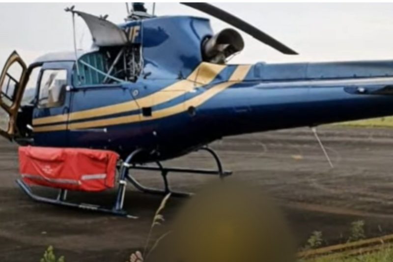 Homem invade hangar e é preso em flagrante dormindo em helicóptero em aeroporto de SC