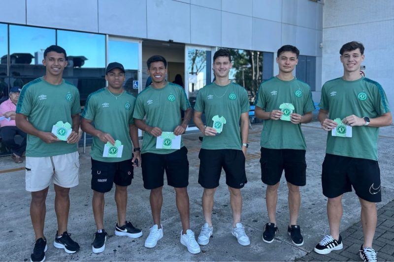 Jogadores da Chapecoense no HRO