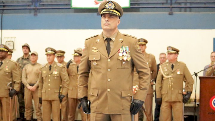 Comandante coronel Márcio Leandro Reisdorfer