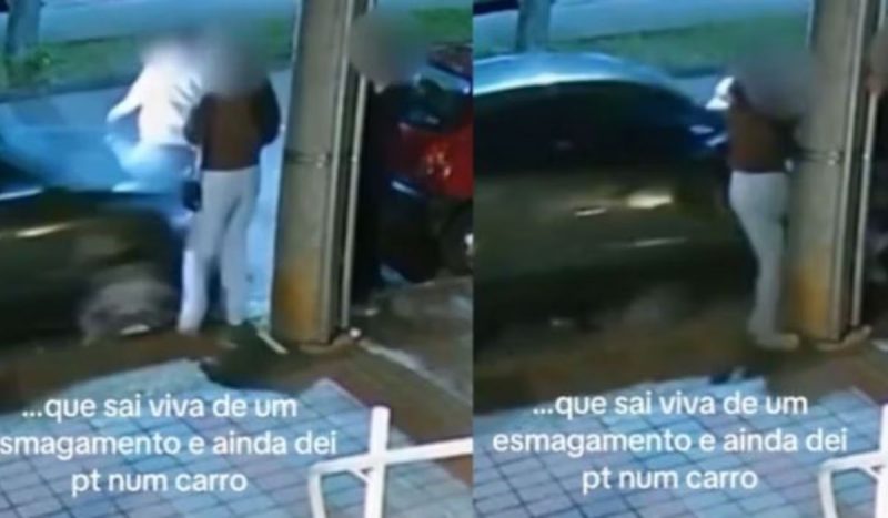 Jovem prensada entre carro e poste desabafa: 'saí viva de uma esmagamento'