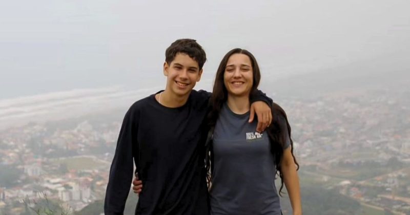 Jheniffer Ribeiro e Rodrigo Rafael Damasco Ribeiro, irmãos que morreram em acidente na BR-101