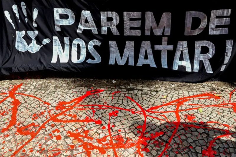 Manifestação contra a violência policial