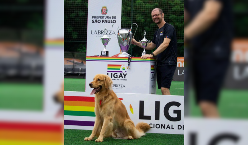 Além dos atletas, a Ligay conta com Marola, mascote oficial da competição - Foto: Ligay/Divulgação/ND