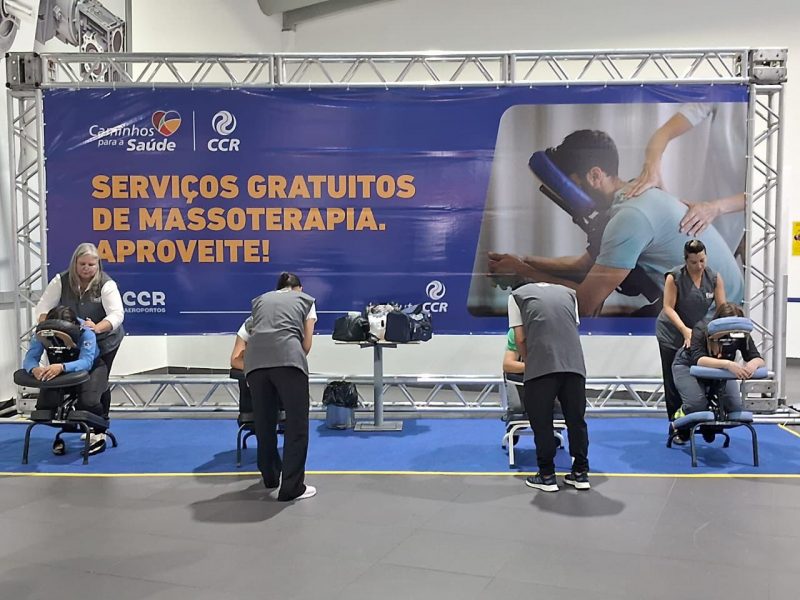 Massagens grátis no aeroporto de navegantes 