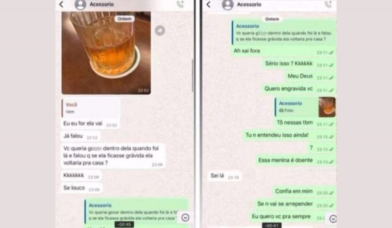 Trecho de conversas entre os amantes mostram declarações amorosas entre cunhado e viúva