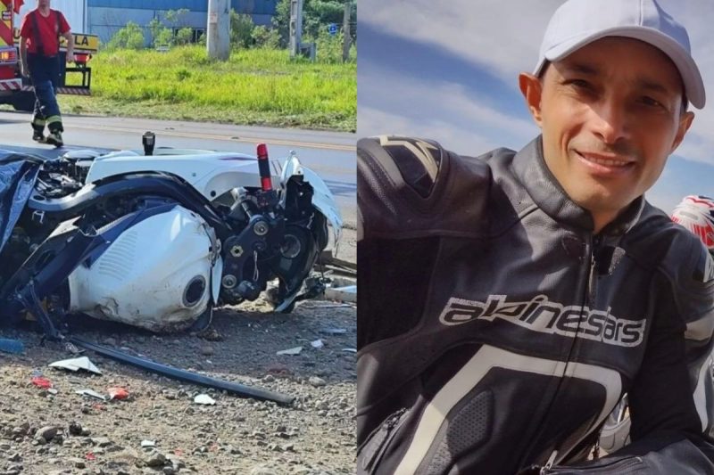 Motociclista morreu em um acidente 