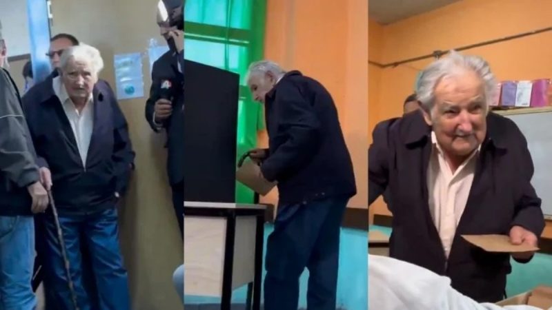 Ex-presidente Mujica vota em eleições no Uruguai