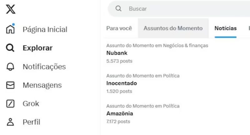 Após bug no saque e relatos de usuários, Nubank foi parar nos trending topics do X