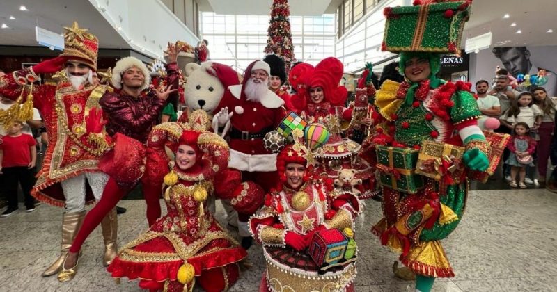 Parada de Natal no Nações Shopping