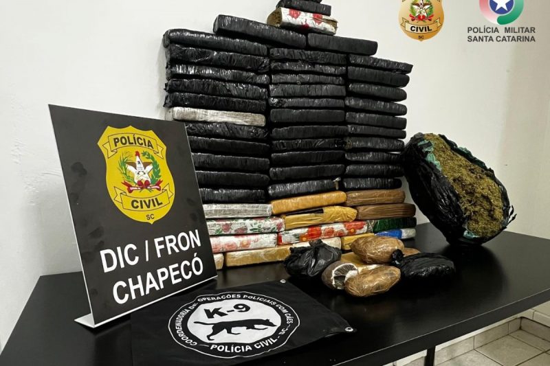 drogas escondidas em casa foram apreendidas pela Polícia Civil 