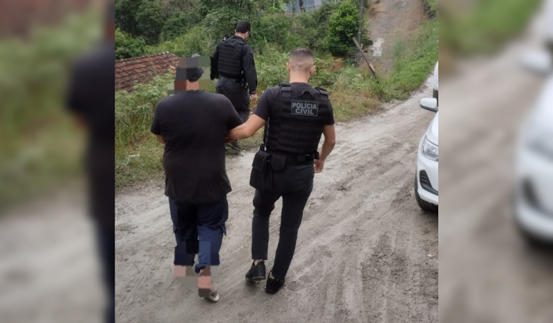 Homens foram presos por latrocínio e ocultação de cadáver em Bom Retiro - Foto: PCSC/Reprodução/ND