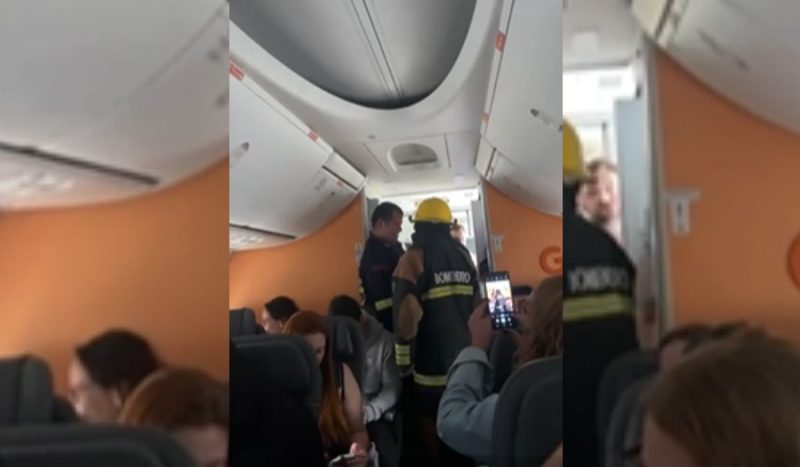 Passageiros são evacuados após princípio de incêndio em avião que decolou de Florianópolis 