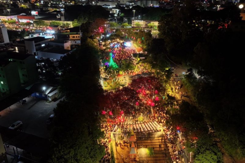 luzes do ecoparque do alto do natal de chapecó