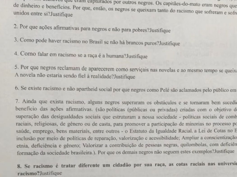 Alunos de escola de São José denunciam racismo