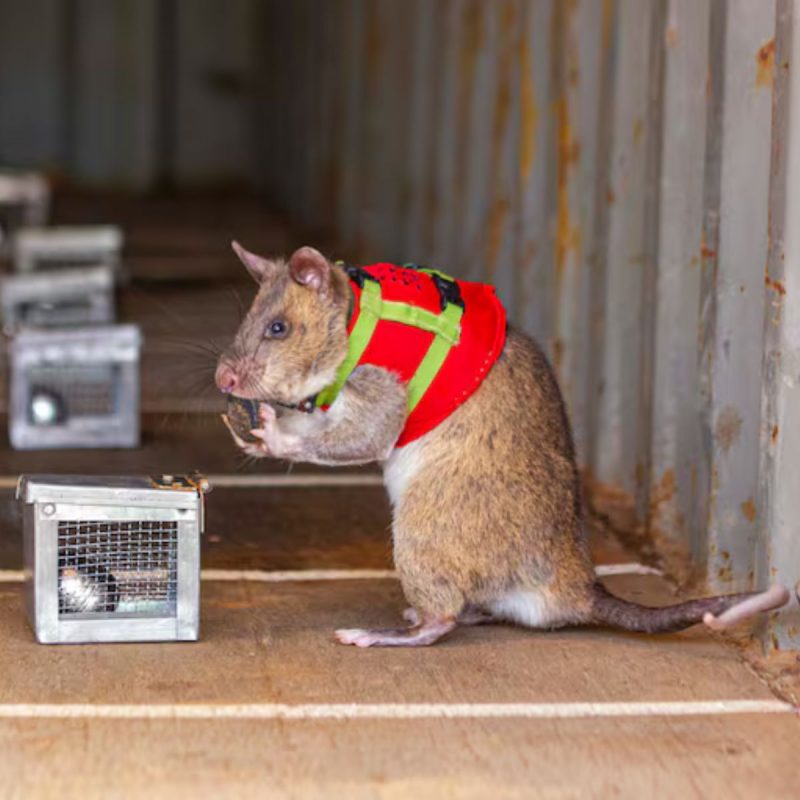 Ratos ajudarão a combater o tráfico de animais