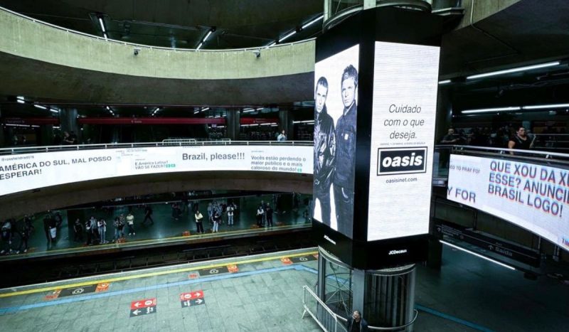 Campanha da banda Oasis antecipou anúncio de shows no Brasil e outros países da América Latina