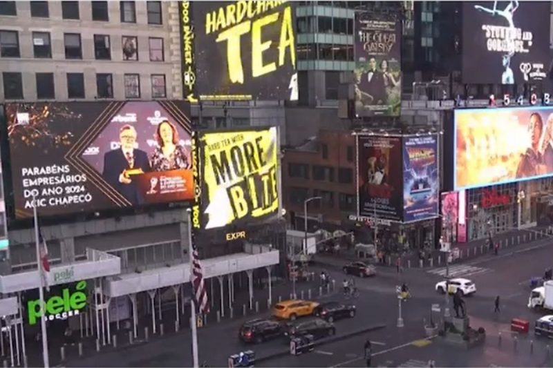 Empresários destaque na Times Square