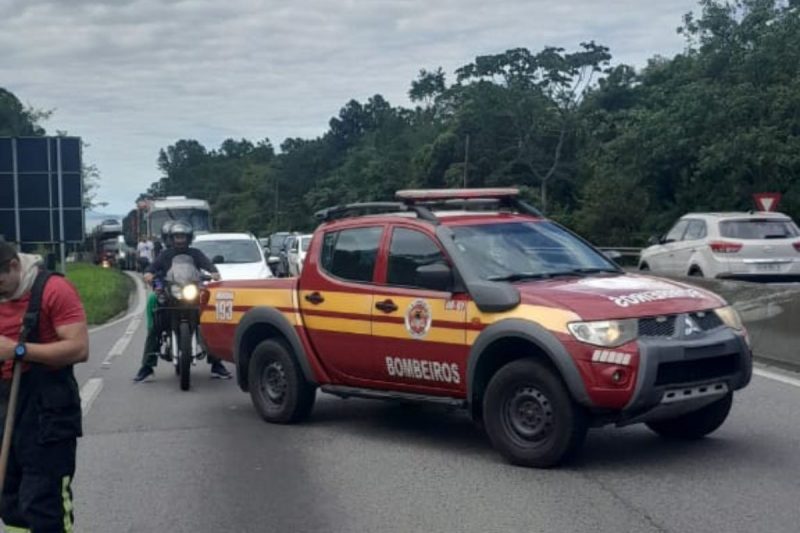 Bombeiros atendem incêndio no Morro dos Cavalos