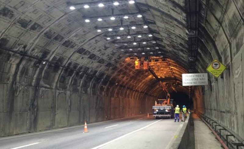 Imagem mostra túnel do Morro do Boi por dentro