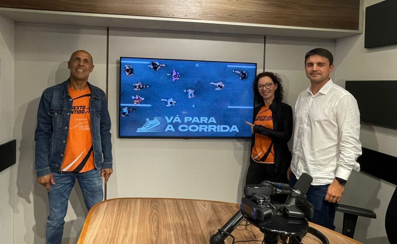 Marco e Rosangela Laurindo do Projeto Sexto Sentido e Henrique Zanotto no podcast Vá Para a Corrida