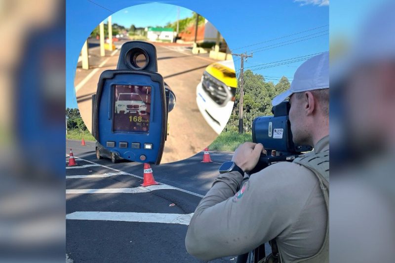 BMW é flagrado a 168 km/h em rodovia de Santa Catarina