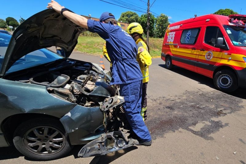 Acidente não deixou feridos, apenas danos materiais 
