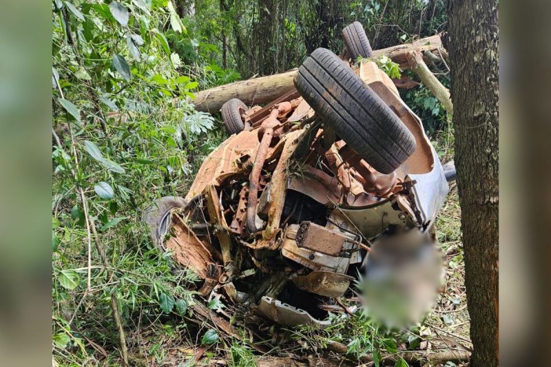 acidente deixou mulher gravemente ferida em Xaxim