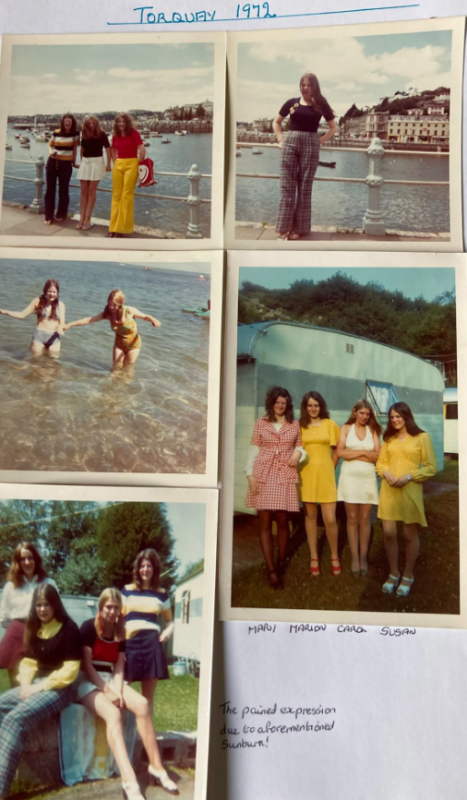 Amigas nas férias de 1972