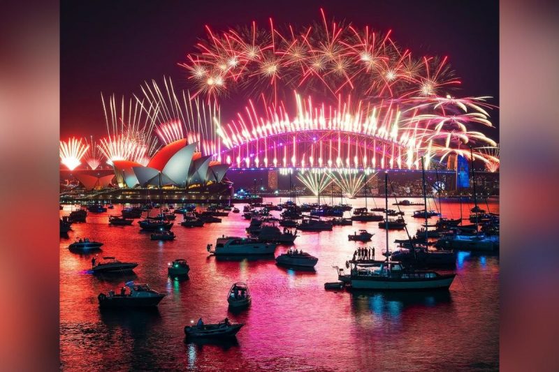 Sydney foi uma das primeiras cidades que festejou a chegada de 2025