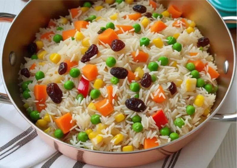 Arroz à grega é uma opção diferente