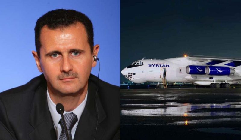 Avião onde Bashar al-Assad fugia teria sido abatido por rebeldes