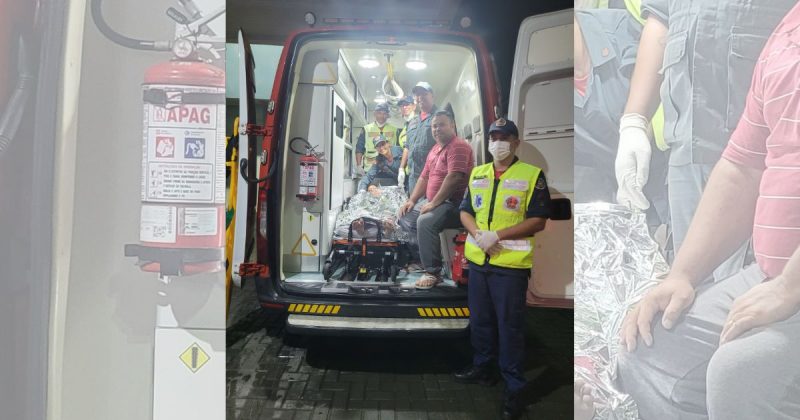 Bebê que nasceu na véspera de Natal dentro de ambulância dos bombeiros em SC